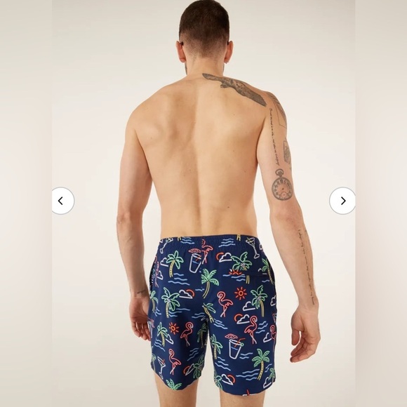 Chubbies Neon Lights Print Swim Shorts M - Picture 2 of 8